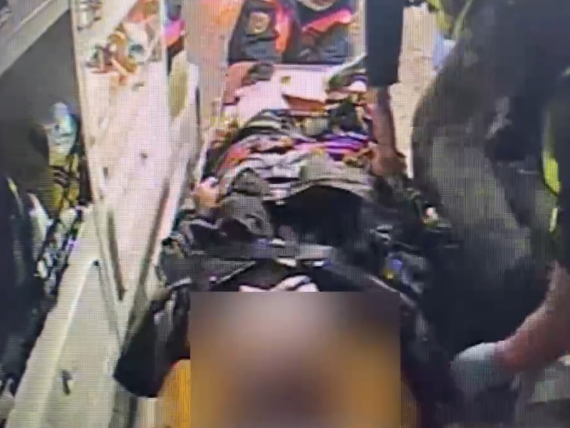 東里夜間男子車禍躺地 消防救護送醫